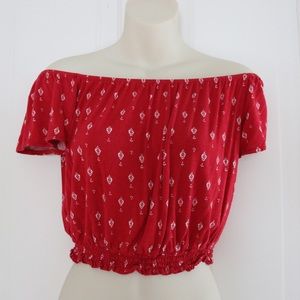 H&M off the shoulder hipster crop top